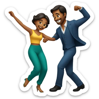 Pareja bailando  sticker