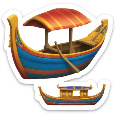 Colourful Long tail boat Thailand  sticker