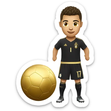 Ronaldo qui gagne le ballon d’or sticker