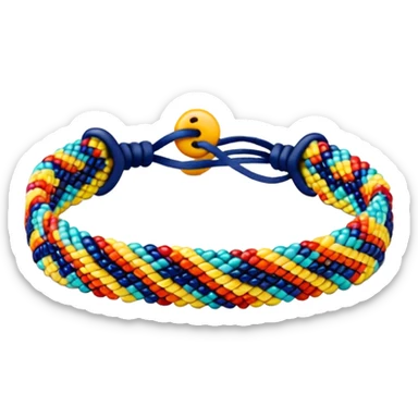beaded friendship bracelet sticker