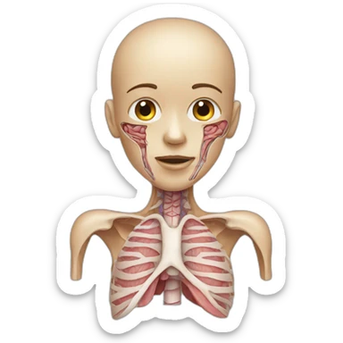 Human anatomy sticker
