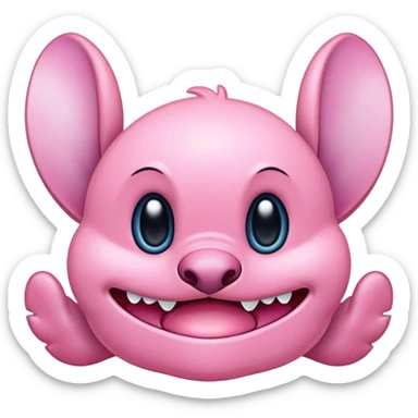 Light pink stitch from lilo and stitch sticker