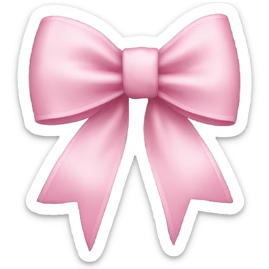 Light pink bow  sticker