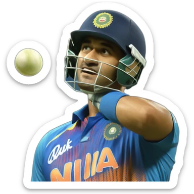 ms dhoni listen sticker