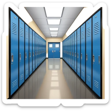 school hallway sticker
