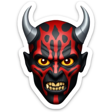 Darth Maul Demon Skull sticker