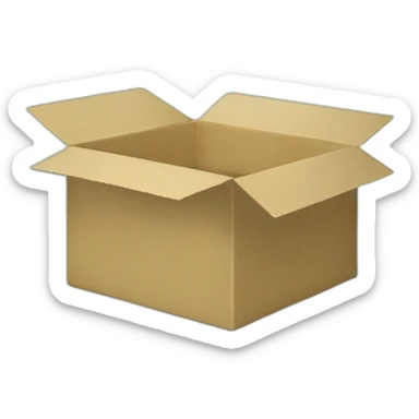 Empty green pizza box sticker