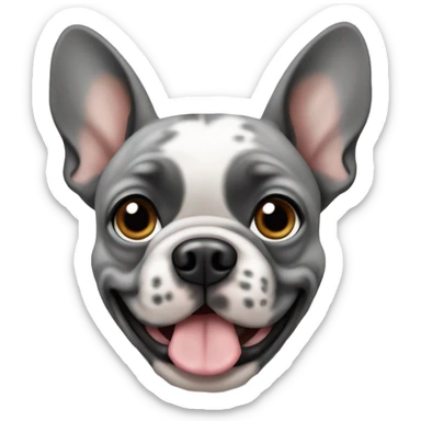Gray Merle Frenchie sticker