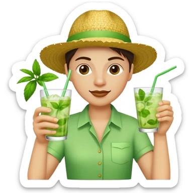 mojito drunk sticker