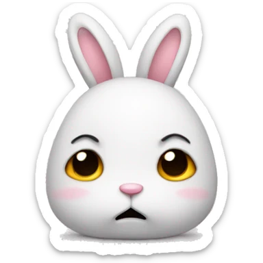 Sad bunny  sticker