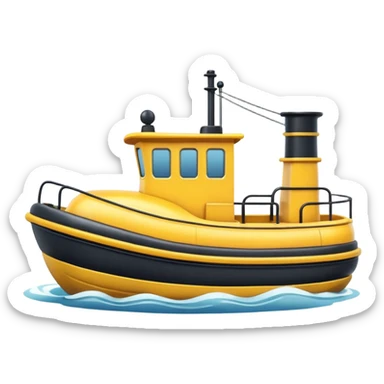 cute tugboat sticker