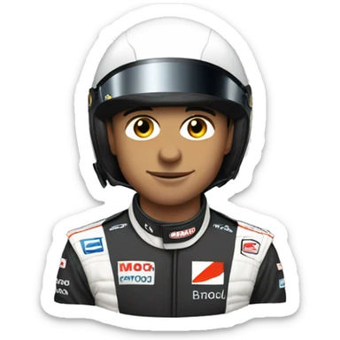 F1 car driver sticker