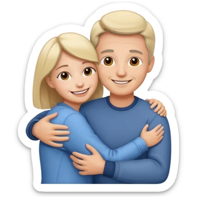 abrazar a mi papa mama sticker