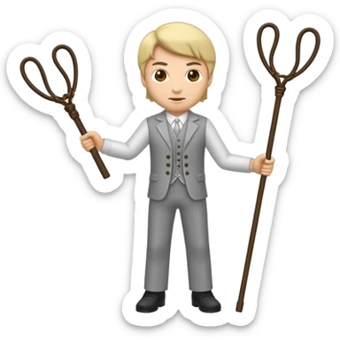 men with whips sticker