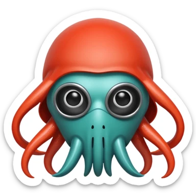 squid game guard wearing mask sticker