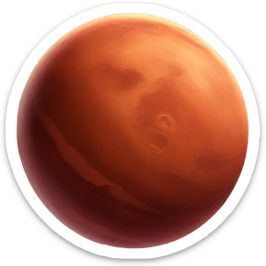 planet mars spinning  sticker