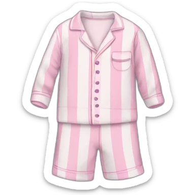 pajamas, folded sticker