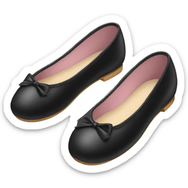 Black ballerina shoes  sticker