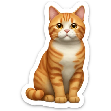 British orange cat  sticker