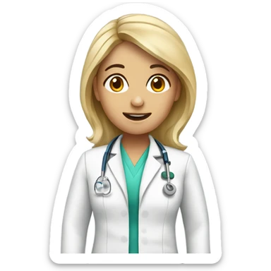  female pediatric neurologist sticker