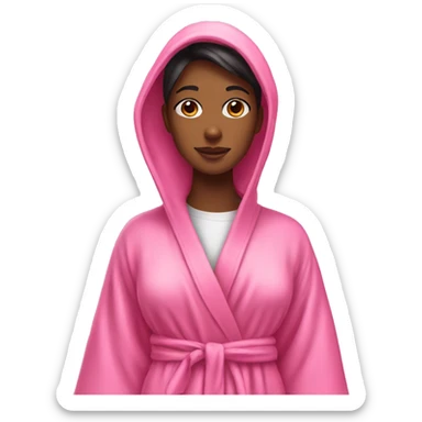 Pink robe girly  sticker
