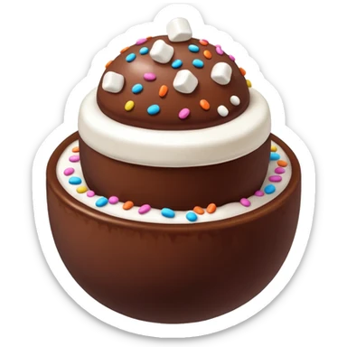 dunkin hot cocoa bomb sticker