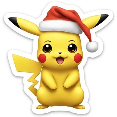 Chrismas pikachu sticker