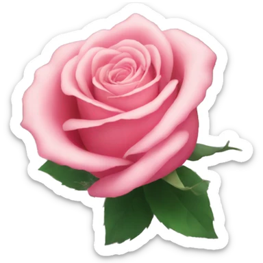 Rose from black pink  sticker