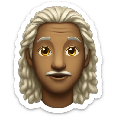 Portrait of a Hindu sticker