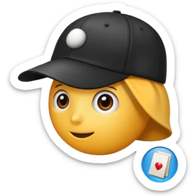 Juste une casquet avec une base de donnée dessus sticker