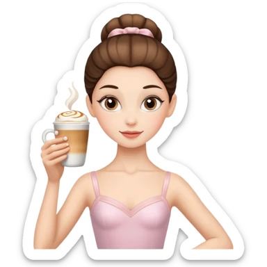 Ballerina capuchino  sticker