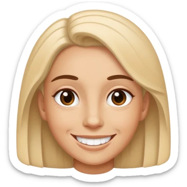 Mel smiling  sticker