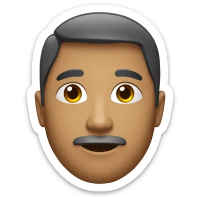 une personne avec la moitié du visage brulé sticker