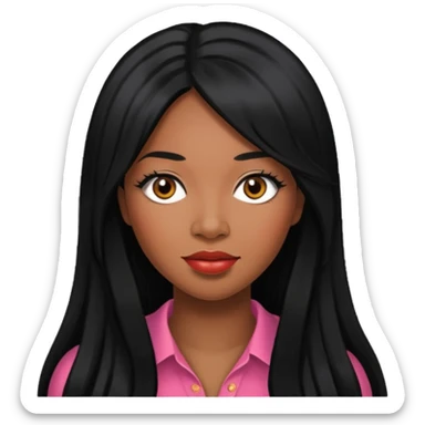 Tiffany Pollard with long black hair sticker