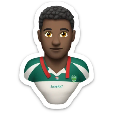rugby player champion sticker