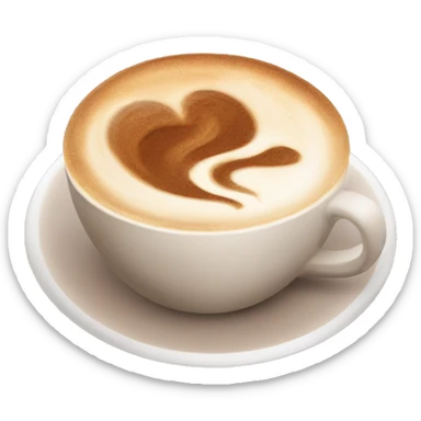 Aesthetic cappuccino  sticker