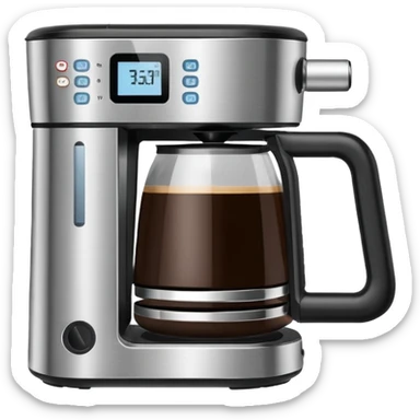 coffee pot machine  sticker