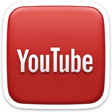 YouTube logo in text  sticker