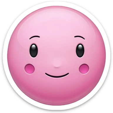 pink planet  sticker