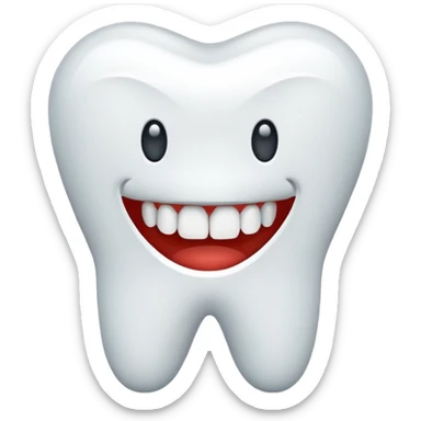 teeth icon sticker