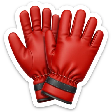 Protective Work Glove red sticker