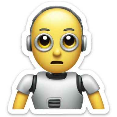 Confused chatbot  sticker