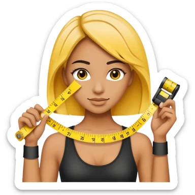 Measurement tape for fashion designer  sticker