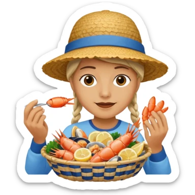 ocean basket sticker