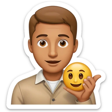 Cinematic Realistic Lech Wa≈Çƒôsa Pop Culture Emoji, depicted with a resolute, charismatic portrayal of the iconic leader rendered with lifelike detail and inspiring, dynamic lighting. sticker