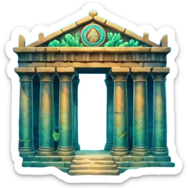 The Lost Island of Atlantis sticker