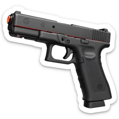 Glock 19 with a red glow lager and a dedicated magazine.  sticker