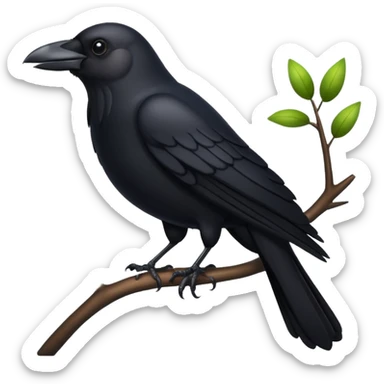 Black Crow sticker