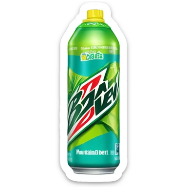 Mountain Dew Baja blast drink sticker