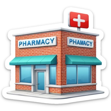 Pharmacy building sticker